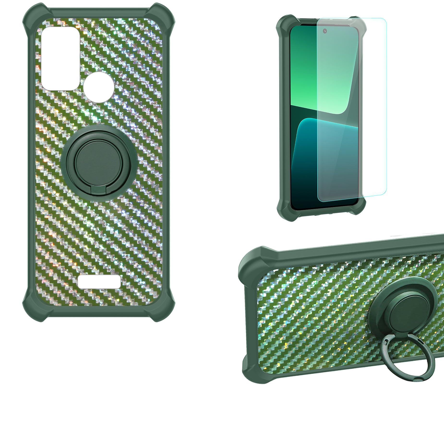 Image demonstrating the scratch-proof capability of the screen protector, with a hammer hitting the screen without damage.