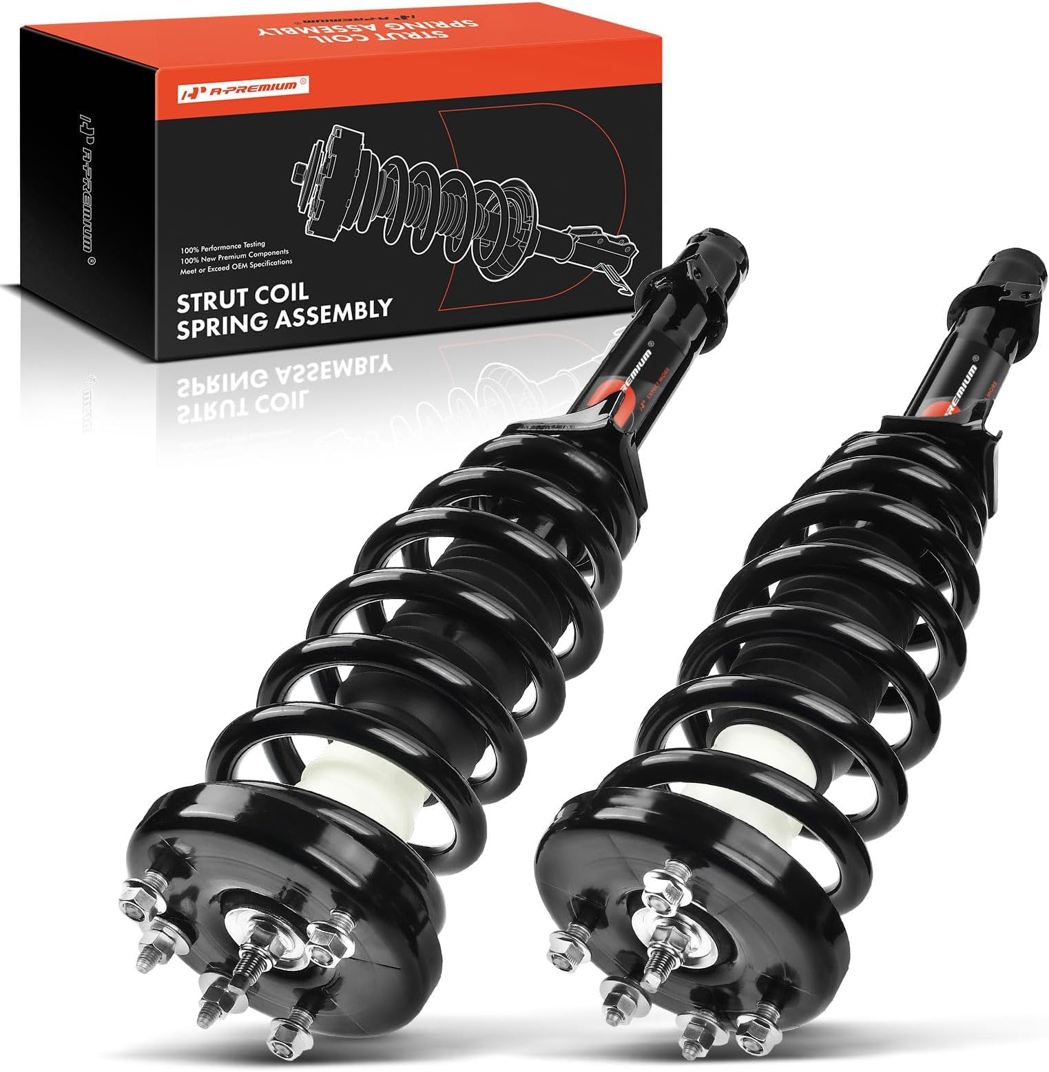 A-Premium Front Pair (2) Complete Strut & Coil Spring Assembly Compatible with Subaru Forester 2004 2005 H4 2.5L, Struts - Canada