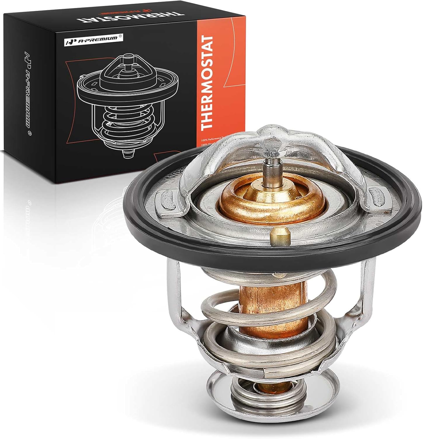 A-Premium Engine Coolant Thermostat with O-ring Compatible with Nissan Altima 2002-2018, Rogue, Sentra, Frontier, Murano, Pathfinder, Rogue Select, X-Trail & Infiniti QX60 & Suzuki Equator, 2.5L
