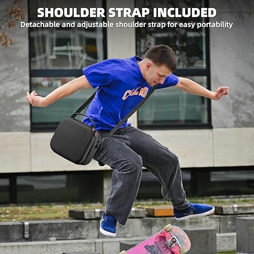 Miniatura 7 de BRDRC Carrying Case for Insta360 GO Ultra, Portable Nylon Travel Storage Bag, Hard Protective Case with Shoulder Strap for Insta360 GO Ultra Camera