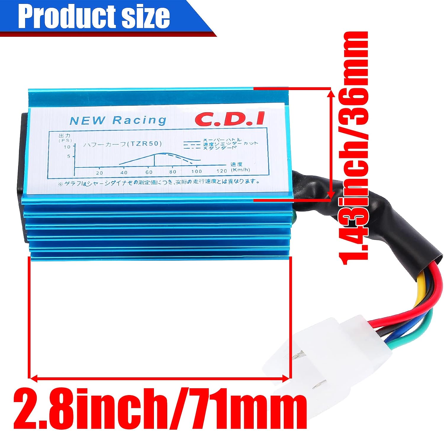 Ignition Coil CDI Spark Plug for GY6 50cc-90cc 110cc 125cc 150cc 4-Stroke Engine Scooter ATV Go Kart Moped Quad Racing Pit Dirt Bike 139QMB 152QMI 157QMJ Performance 5 Pins