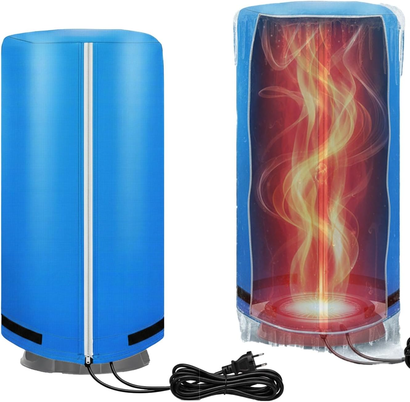 Adventure-Proof Tank Heater Cover: All-Weather Protection for RV, Overlanding & Camping Gear.(26x44in/66x110cm)