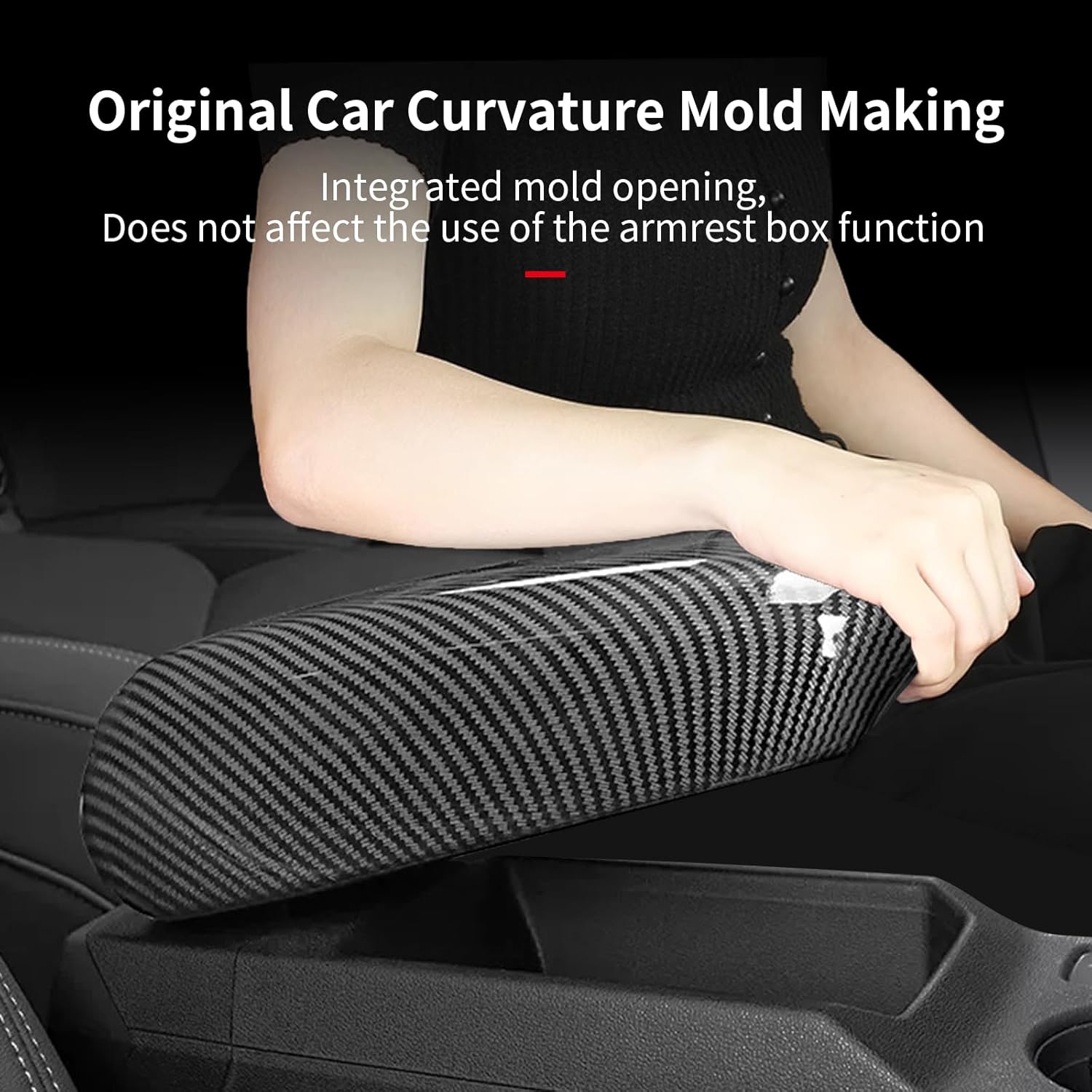 Center Console Armrest Box Cover Trim for Audi A3 S3 RS3 Compatible with Audi A3 A3L 2021-2023, Armrest Box Panel Decoration Cover Trim Car Styling Interior Stickers