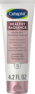 Face Wash, Healthy Radiance Gentle Exfoliating Cleanser, Visibly Reduces Look of Dark Spots and Hyperpigmentation, Designed for Sensitive Skin, Hypoallergenic, Fragrance Free, 4.2oz