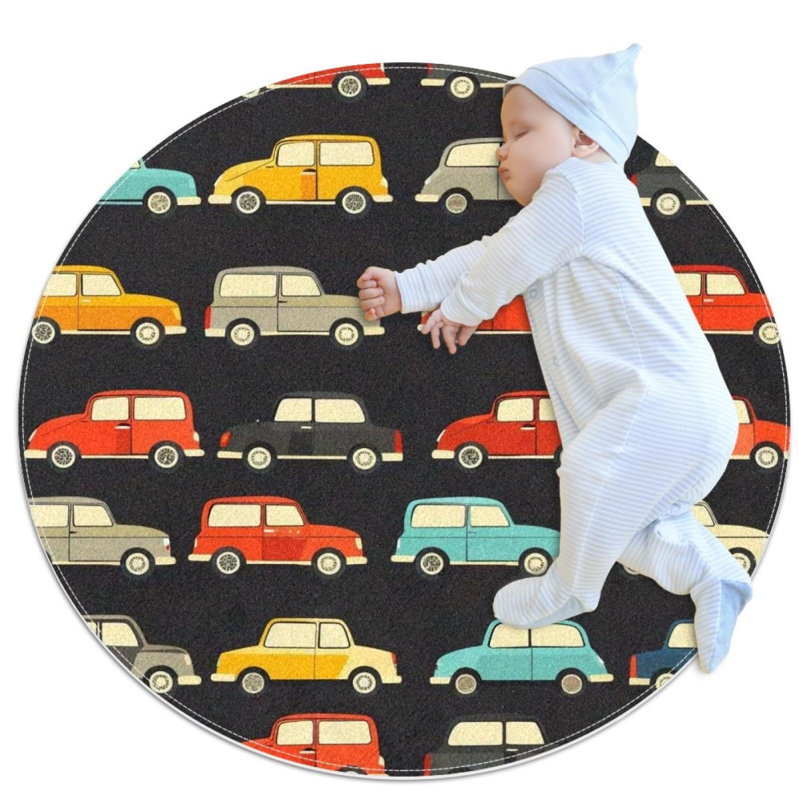 Tapis de salle de bain rond antidérapant pour sécuriser le sol enfant