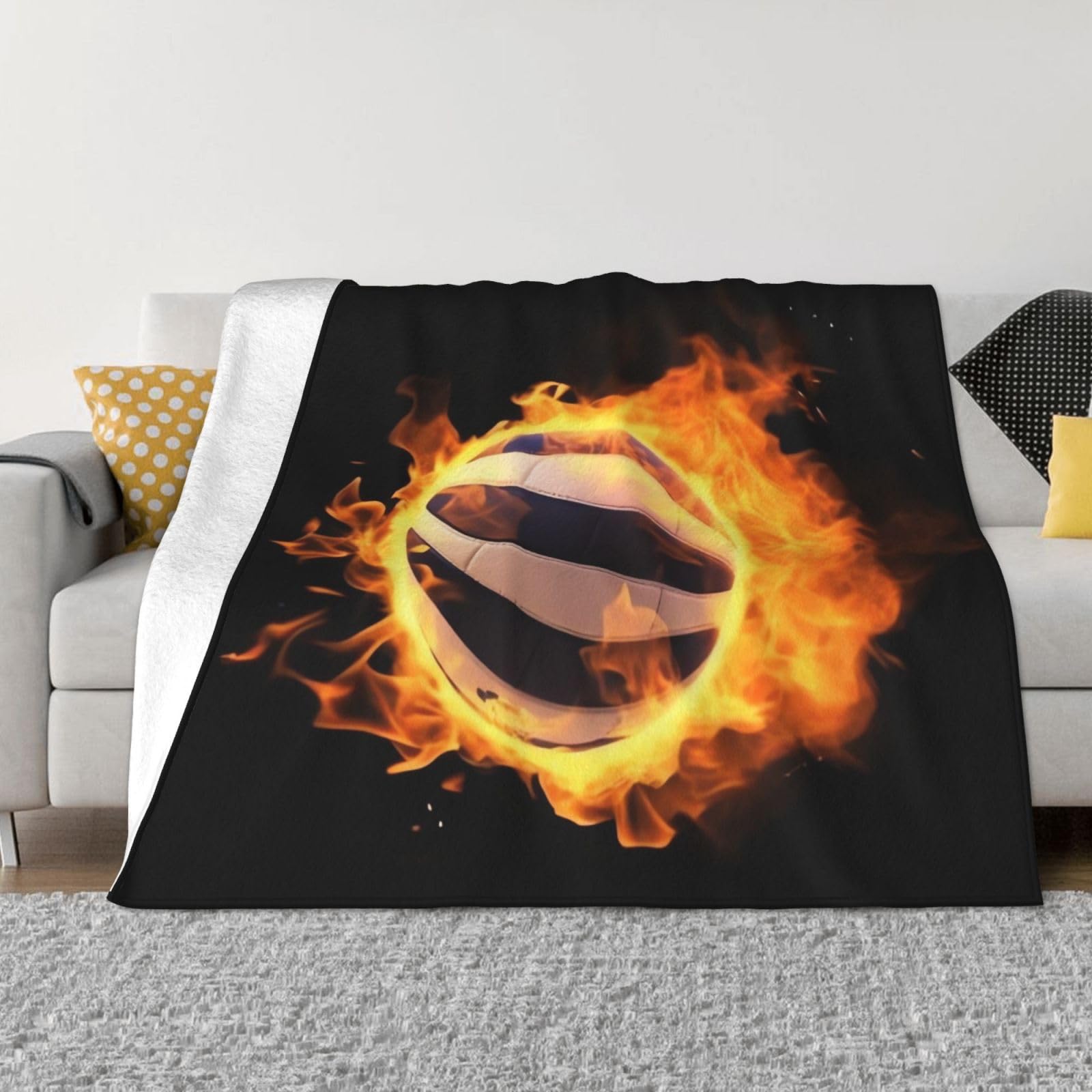 Couverture polaire volley-ball pour des soirées canapé confortables