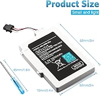 Vista 2 de Batería de repuesto recargable para Wii U Gamepad batería de 3600 mAh para mando a distancia Nintendo Wii U Gamepad