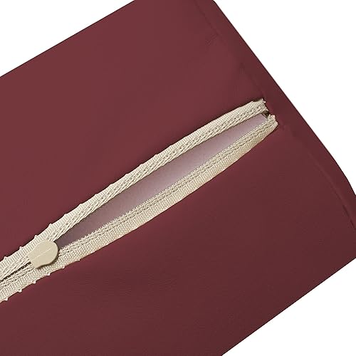 Miniatura 10 de Saloniture Cojín de almohada de mesa de masaje semicircular - 26 x 6 x 3 pulgadas - terciopelo gris