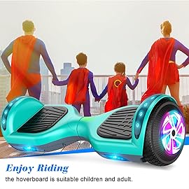 FLYING-ANT Self Balance Scooter 6.5 with Speaker and LED Lights Red