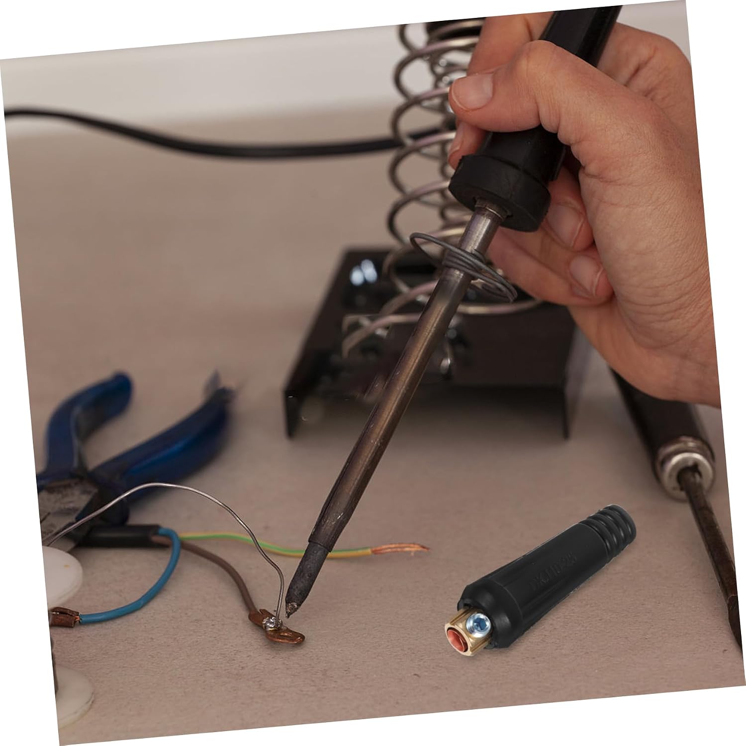 GLEAVI 4sets Electrical Wire Connectors Welding Cable Fittings Quick Connectors for Welding Machines Material