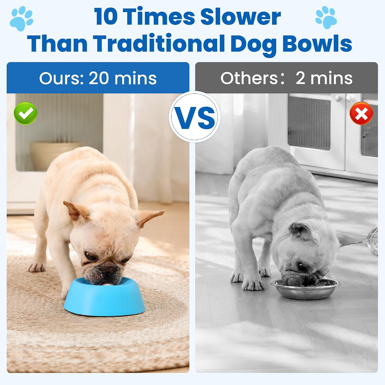 Slow Feeder Dog Lick Bowls, Dog Licking Bowl with Rolling Ball, Anti-Slip Lick Bowls with Roller Ball for Dogs, Pet Licking Toy for Puppy Small Medium Large Dogs, Spin to Eat Yogurt & Bone Broth