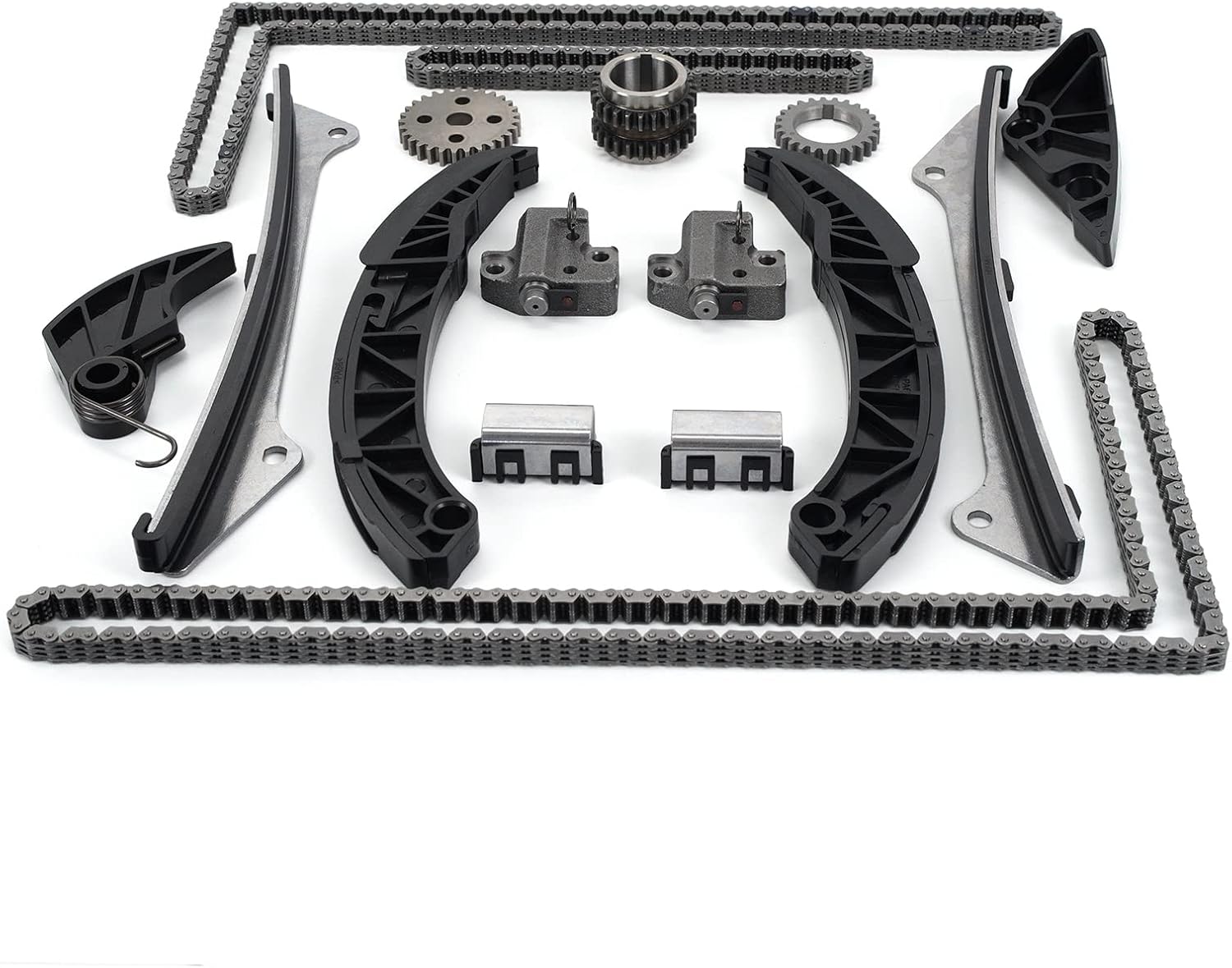 TK10880 Timing Chain Kit fit 2006-2012 for Kia Sedona, 2011-2013 Sorento, 2007-2009 Amanti, 2009-2012 for Hyundai Genesis, 2007-2012 Santa Fe/Veracruz, 2006-2010 Azera/Sonata