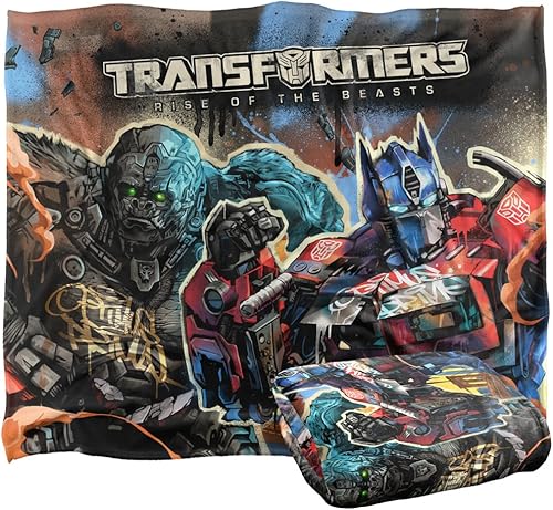 Vista 7 de Transformers: Rise of The Beasts - Manta de 36 x 58 pulgadas Optimus Prime Primal Mural Silky Touch Super Soft