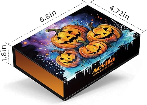 Miniatura 3 de Juego de regalo de cristales de Halloween, 6 piezas de cristales naturales y piedras curativas, caja de regalo de Acción de Gracias, Halloween,