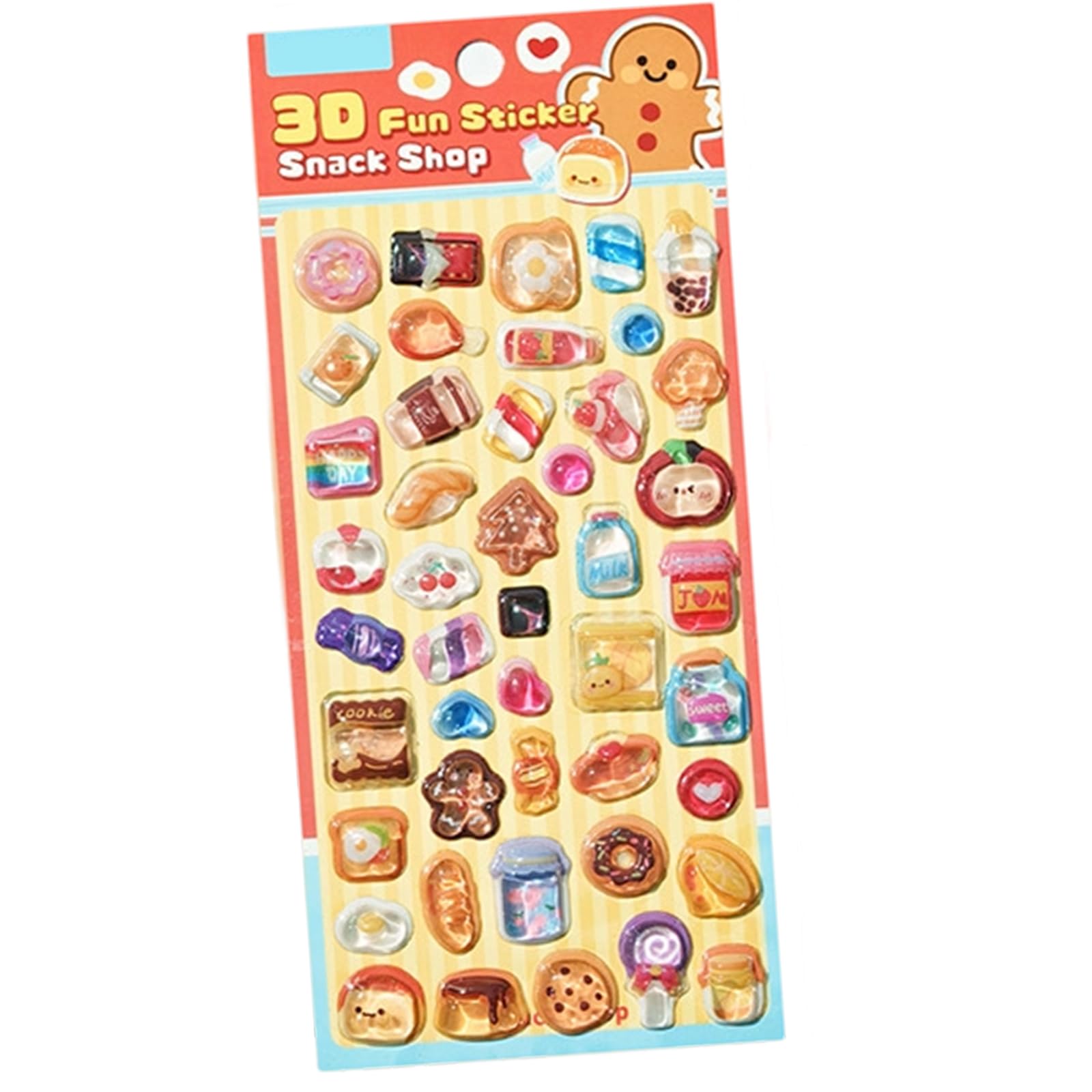 Msioytog B Cartoon Embossed Animal Sticker Waterproof Pet Resin Sticker For Notebook Journal Phone Cover Scrapbooking Decoration Phone