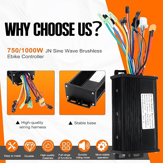 Electric Bike Controller 36V/48V/64V 30A 750W/1000W