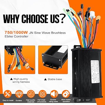 Electric Bike Controller 36V/48V/64V 30A 750W/1000W