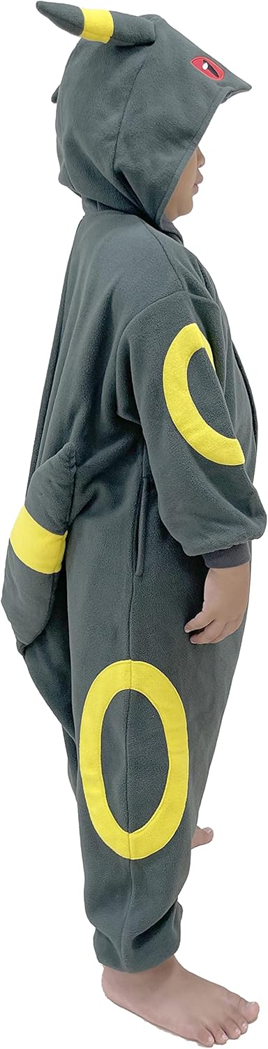 SAZAC Kigurumi - Pokemon - Umbreon - Onesie Jumpsuit Halloween Costume -Kids Size (5-9 Year Old)