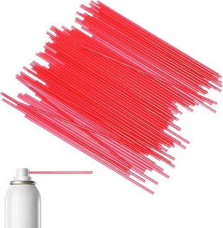 200 PCS Spray Can Replacement Straws 4.7 Inches Spray Bottle Extension Straws Red Plastic Aerosol Tip Extension Tubes for Narrow Space Paint Cleaner Lubricant Oil Spraying In Areas precise