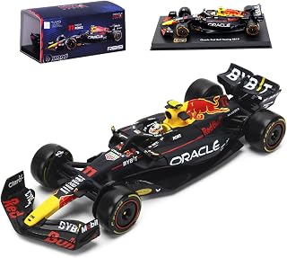 HTLNUZD Bburago 1:43 2023 New F1RB19#11 F1Champion Racing Formula Alloy Car Perez 1/43 RB19 No.11 for Red Bull Team for Red Bull Die cast Model Car Collection Gift (Acrylic box version RB19#11)