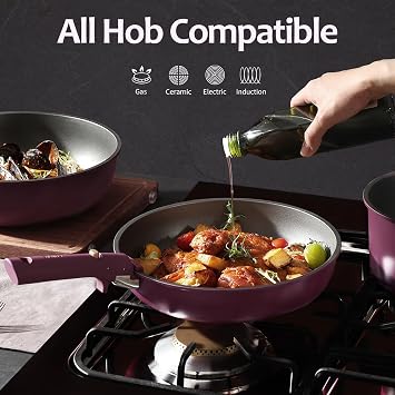 CAROTE 13 Piece Pots and Pans Set NonStick with Detachable Handle