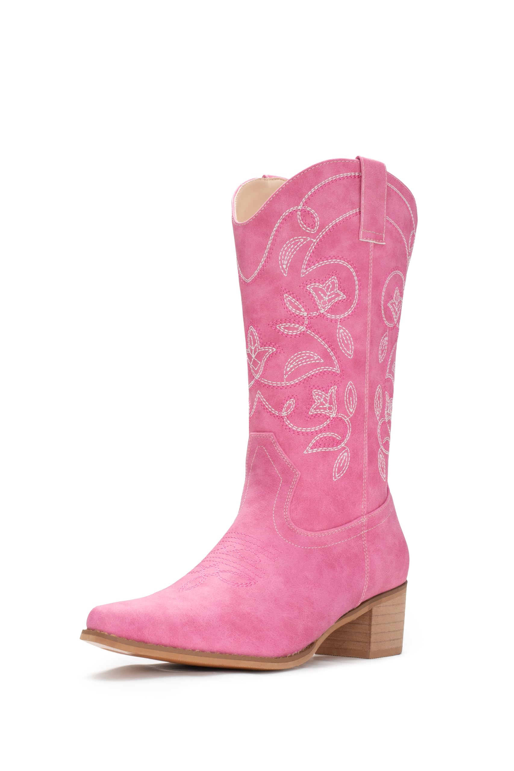 IUV Cowboy Boots For Women Pointy Toe Western Boots Cowgirl Boots