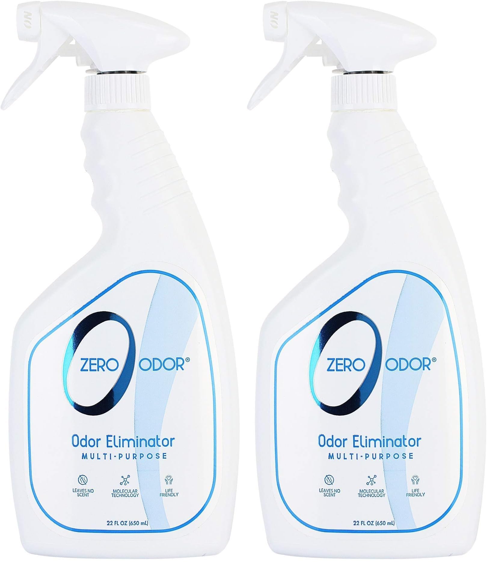 Zero Odor - Multi-Purpose Strong Odor Eliminator for Home, Office, Car, Bathroom, Hotel, Room Deodorizer, and Odor Neutralizer, 22Oz (Pack of 2)