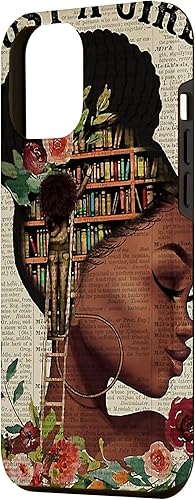Miniatura 2 de Funda para iPhone 15 Pro Max Black Girl Women Afro Melanin Case A Girl Who Loves Book Case