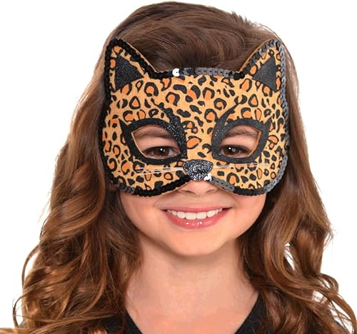 amscan 848425 Máscara de disfraz de leopardo para niños | 1 unidad