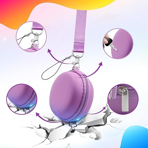 Miniatura 4 de Tamagotchi Uni - Funda rígida portátil de silicona para Tamagotchi Uni y juego de películas de pantalla, soporte de viaje, protector de película de