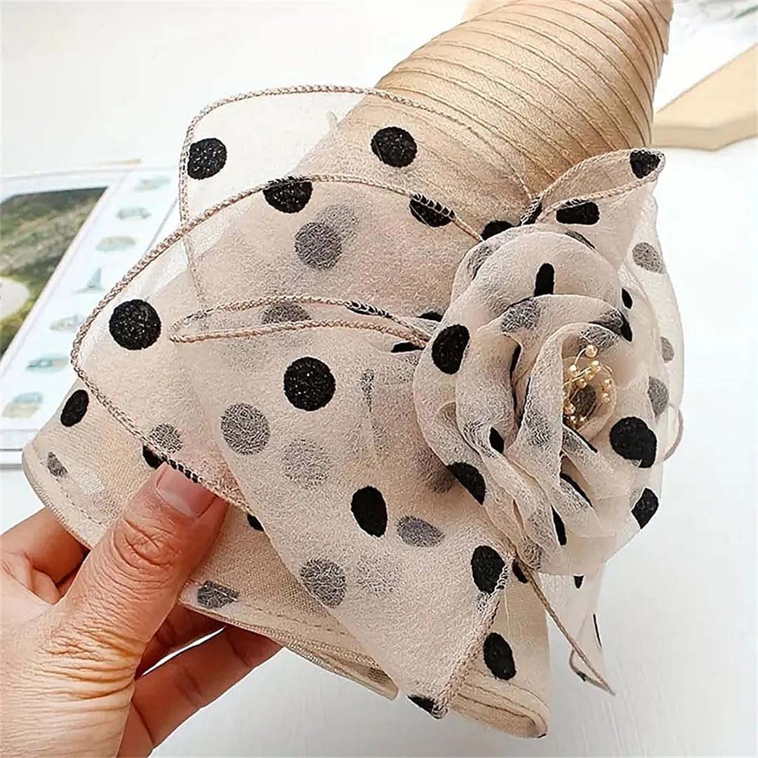 Yeuyyben Cappello da pescatore da donna con decorazione floreale, alla moda, elegante, da viaggio, cappello da pescatore per vacanze