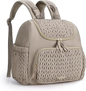 mommore Wickeltasche, kleiner Wickelrucksack, stylischer Baby-Reiserucksack mit isolierten Fächern, Wickelunterlage und Kinderwagenbefestigungen
