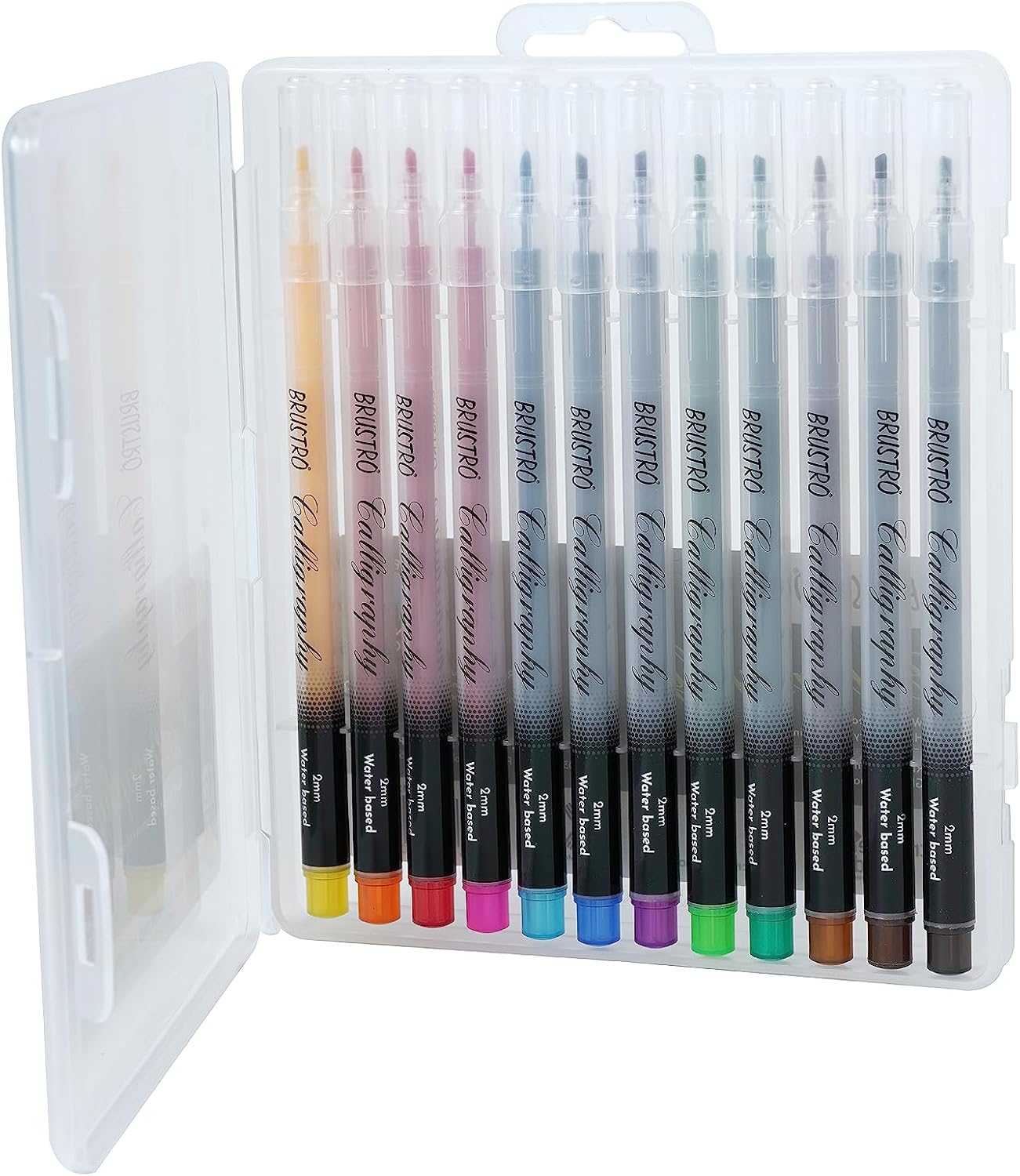 BRUSTRO Calligraphy Pen Set Of 12 Set Of12