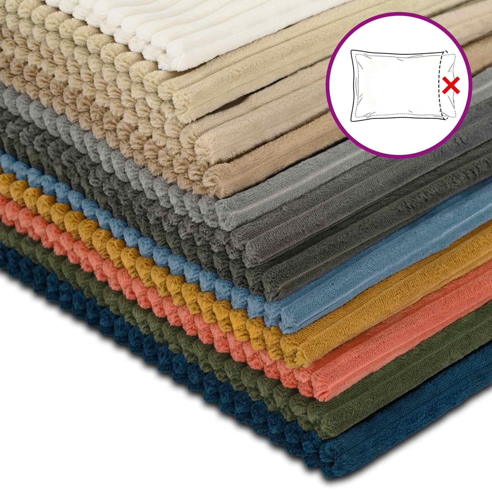 vidaXL Poszewka na poduszkę 6 pcs ALMELO niebieski 40 x 80 cm sztruks