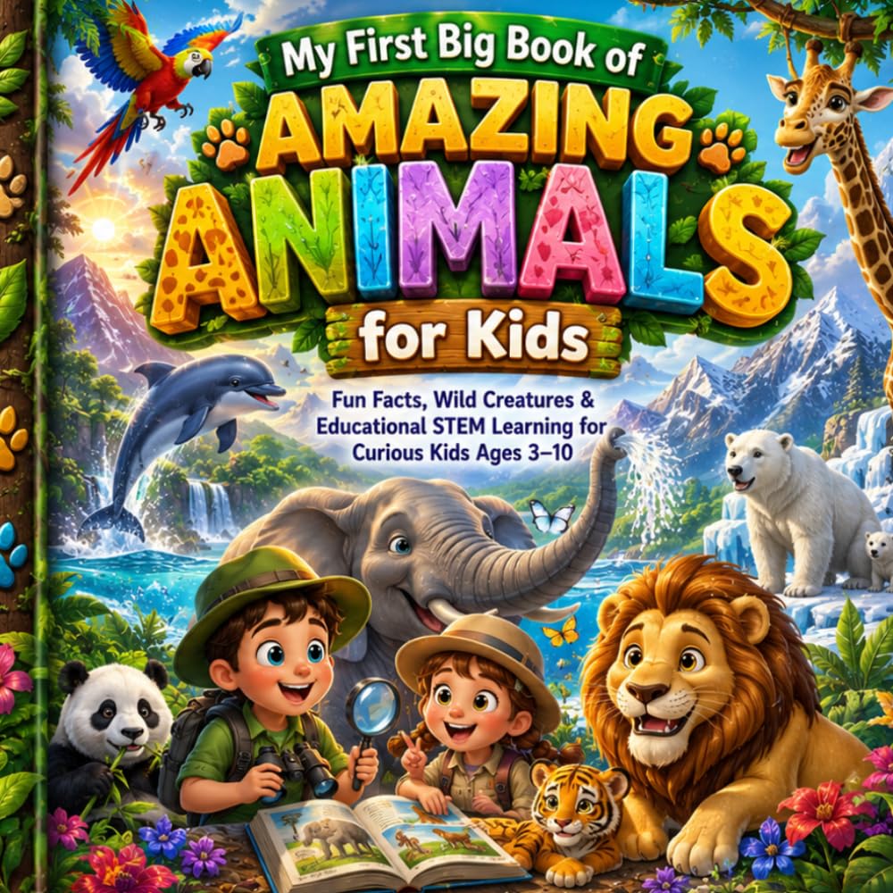 My First Big Book of Amazing Animals for Kids| Fun Facts, Wild Creatures & Educational STEM Learning for children Ages 3–10: Discoveries for Curious toddlers Boys & Girls | curiosity learning