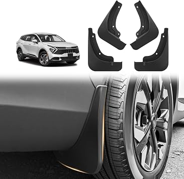 Mud Flaps Splash Guards for 2023-2025 2026 Kia Sportage Accessories | for 2023-2026 Kia Sportage Front and Rear Mud Guards 4PCS No Drilling Fender Mudguards Kit with Hardware Accessories