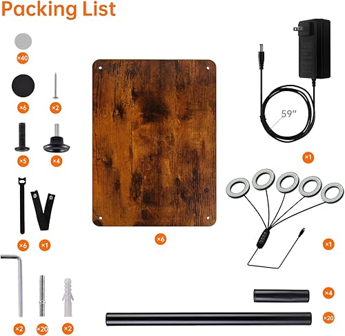 Miniatura 9 de Bstrip Soporte para plantas de interior con luz de crecimiento, estante para plantas de interior de 81.3 pulgadas de alto, soporte de flores de 6