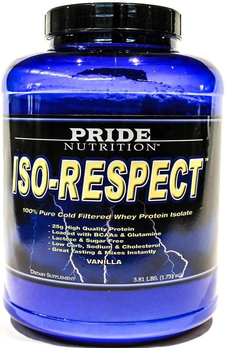 Whey Protein Isolate Shake- Iso-Respect Protein Vanilla 30 Servings– Best Whey Protein Powder for Women & Men – No Lactose - Mixes with a Spoon