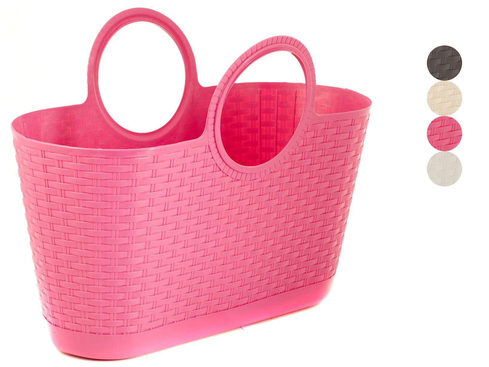 Borsa multiuso chiusa in rattan, materiale multicolore, 20 x 20 x 30 cm (1722400