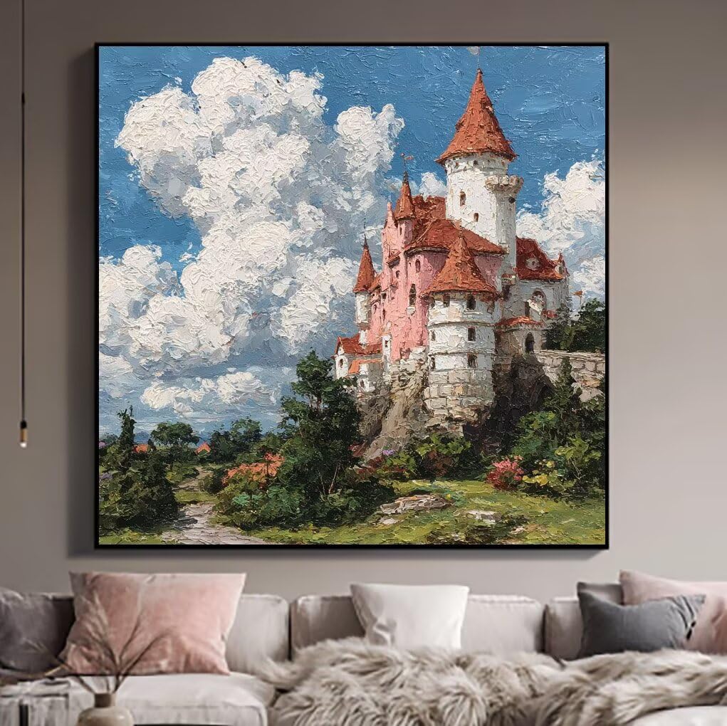 Malowanie po numerach dla dorosłych, zamek do malowania według numerów, zestawy, kwiaty, DIY, kolorowe obrazy na płótnie, hobby dla dorosłych kobiet z akcesoriami dla początkujących, dekoracja ścienna