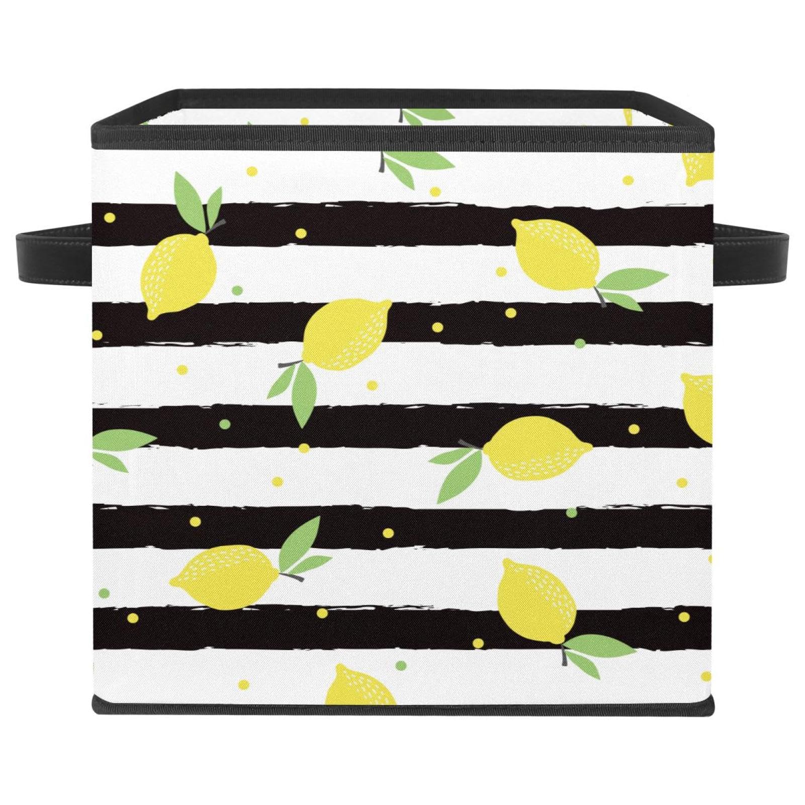 Cube de rangement pliable avec poignées bac en tissu pour placard et jouets