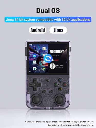 Miniatura 3 de Consola de juegos portátil retro RG353V, sistema operativo dual Android 11 y sistema Linux compatible con 5G WiFi 4.2, Bluetooth, salida de TV de