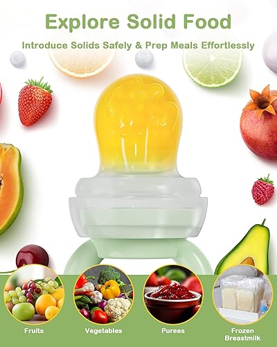 Miniatura 26 de Bandeja para congelador de alimentos para bebés con tapa, paquete de 2 unidades, bandeja de silicona para congelador, bandeja para alimentador