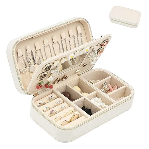 Travel Jewelry Box - Beige