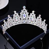 Vista 179 de Kamirola - Corona de reina y tiaras corona de princesa para mujeres y niñas, diademas de cristal para novia, princesa para bodas y fiestas (01)