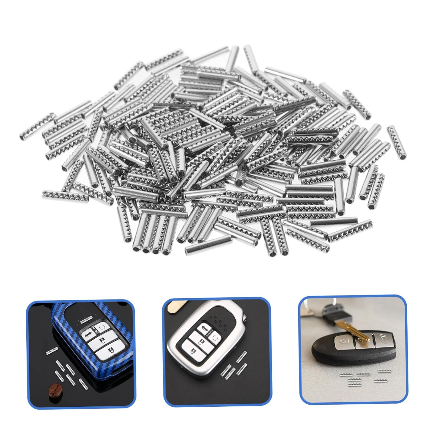 200pcs Stainless Steel Car Key Fixing Pins for Diameter Car Accessories
