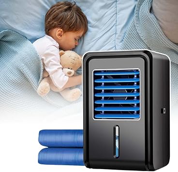 Electric Water Cool Mat Topper Bed Circulation Chilled Cooler Pad Chilled Mattress,4 Speed Air Cooler Fan160x70CM