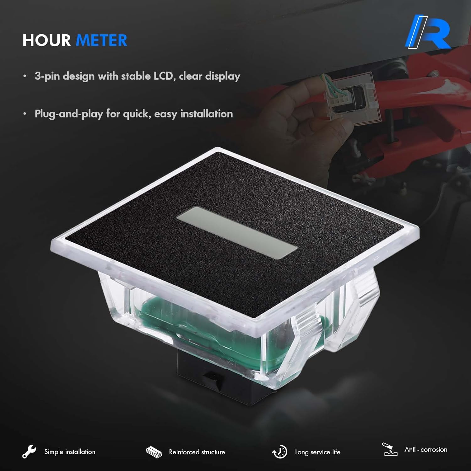 925-06170B Hour Meterervice Fit for Cub Cadet Minder Z Force RZT LGT LGTX GT GSE LT LTX - Hour Meter Replaces# 925-06170A, 925-06154