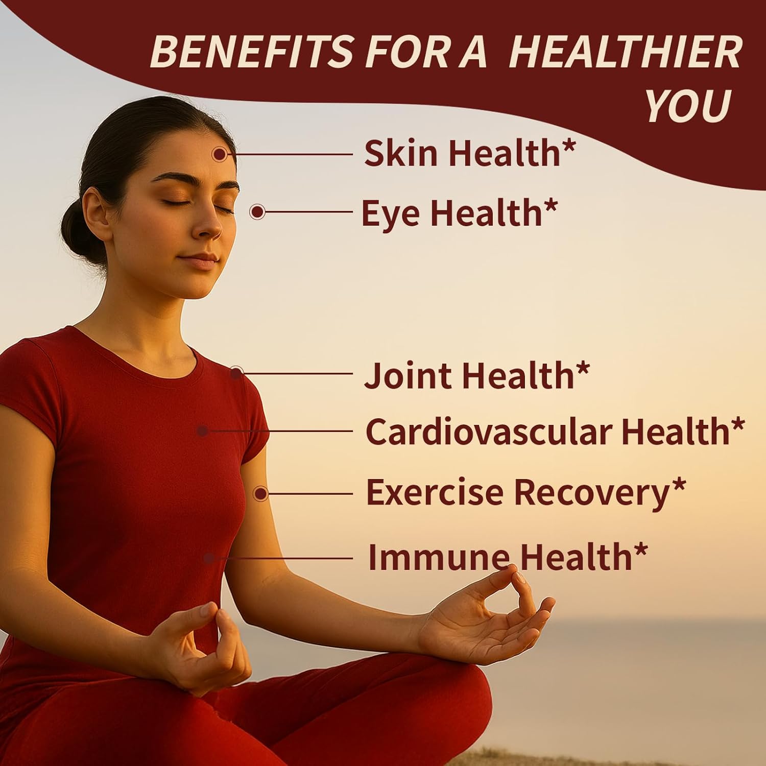 SUUDUUL Belano Astaxanthin 12mg, Triple Strength Skin Vitamins for Women with Antioxidant Activity,Supports Immune, Skin, Eye & Joint Health,Promote Internal Circulation,Chocolate Flavor,120 Servings - Image 2