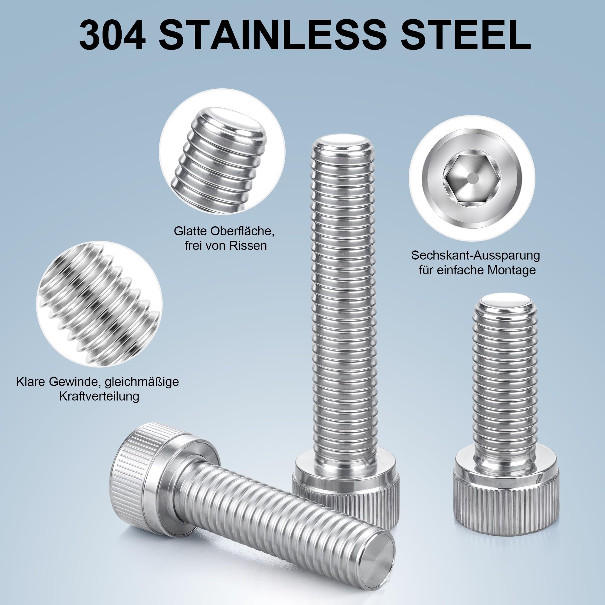 120 viti a testa cilindrica, M3 x 8 mm, viti a testa cilindrica, viti a testa piatta in acciaio inox, viti a testa piatta a testa cilindrica